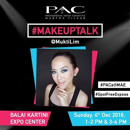 Hi everyone! Who's gonna come to IMAE (Int'l Makeup Artist Expo) this weekend at Balai Kartini Jakarta?
I will have make up demo session with @pac_mt Dec 4, 2016 at 1-2 pm and 3-4 pm 
Mampir yaaa 😉😉😉😉
.
.
.
.
.
.
#makeup #potd #eotd 
#wakeupandmakeup #makeupdemo #beautyblogger 
#beautybloggerindonesia #undiscovered_muas
#selfie #indobeautygram #motd #motdindo #clozetter #beautygram  #clozette #maryammaquillage  #makeuplover  #beautyjunkie #clozetteid  #vegas_nay #undefeatedtalent #fdbeauty 
#beautybloggerid #dressyourface #like #like4like