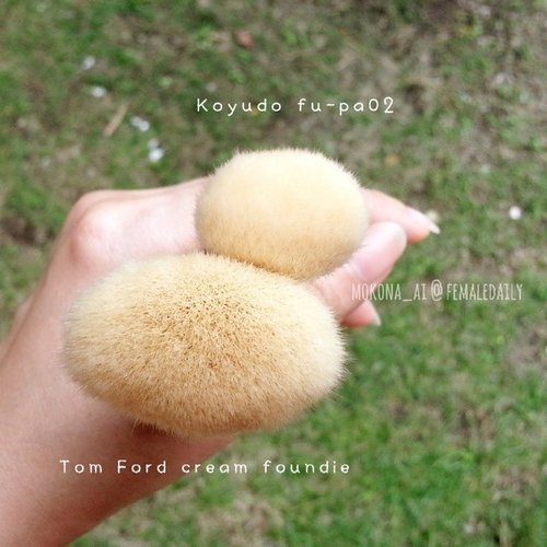 #Koyudo fu-pa 02 ✖ #TomFord Cream Foundation Brush 02💋#晃祐堂 #トムフォード #メイクブラシ #メイク #foundationbrush #clozettedaily #clozetteid #femaledaily