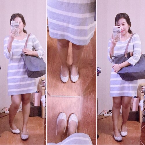 Tips foto pake baju garis2 melintang : kalo ga pede tinggal tutupin pake tas 😜😝
.
.
.
.
.
.
.
.
#stripesday #postthepeople #todayslook #currentlywearing #aboutalook #ootdid #clozetteid