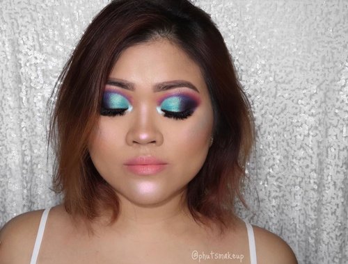 Playing with more colors for my eyes turns out I really love it!! 💕💕
.
.
PRODUCT USED .
.
EYES
@juviasplace the Maquarade Palette #juviasplace 
@morphebrushes x @jaclynhill palette #morphebrushes #morphexjaclynhill .
.
CHEEKS
@lagirlindonesia Pro Contour Powder *Light #lagirlindonesia
@maccosmetics Powder Blush *Lesson In Love #maccosmetics #maccosmeticsid 
@anastasiabeverlyhills Aurora Glow Kit *Spectra and Orion for inner corner #anastasiabeverlyhills #ABHJunkies #glowkit .
.
LIPS
@jeffreestarcosmetics Lip Ammunition *Birthday Suit #jeffreestarcosmetics