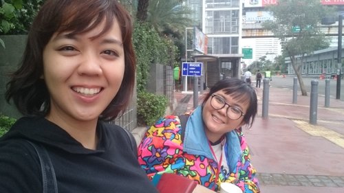 Took this wefie from Mh. Thamrin road on new year's day! #nomakeup
