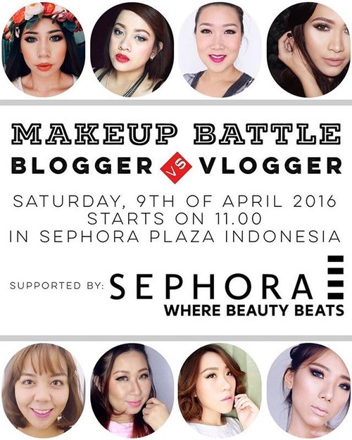 Hello everyone! The challenge is accepted!Come to witness the battle between me & other beauty junkies in Sephora Plaza Indonesia this Saturday(April 9th). Hosted by @endi_feng & fully supported by @sephoraidn 💋#UltahEndiAtSephora #BeautyBattleNow #SephoraIdn#beautybloggerid #clozetteid