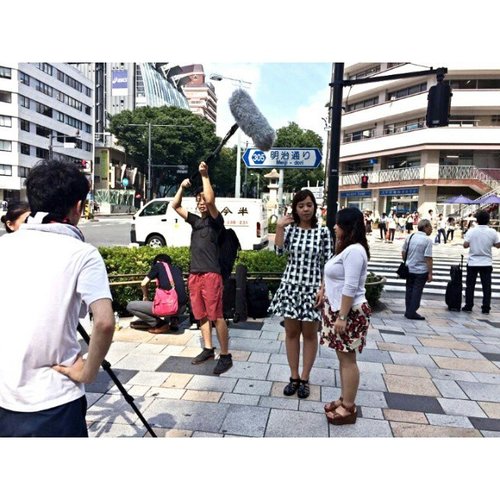Behind the scene of Japan Beauty Tour video shooting! 
#japan #beauty #tour #video #beautyblogger #bblogblogger #kawaii #tokyo #omotesando #harajuku #clozetteid #travel #happy #lol