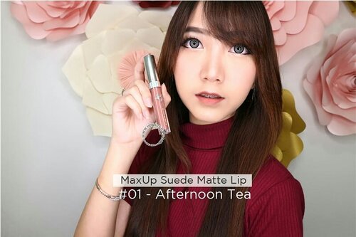 @maxupcosmetics 
Suede Matte Lip 01 - Afternoon Tea

Ini warna nude paling muda yang ada pada MaxUp Cosmetic. Dan ini adalah warna favoriteku, yang aku gunakan setiap hari untuk ke kantor. Warna nude coklat dan peach, tidak bikin bibir terlihat pucat dan membuat tampilan lebih soft.

Shade lainnya:
Suede Matte Lip 02 - Dusty Rose

Suede Matte Lip 03 - Smashing Pink

Suede Matte Lip 04 - Cherry O

More review:
http://www.impiccha.com/2017/12/review-maxup-suede-matte-lip.html?m=1

#ClozetteID  #indonesiablogger #indonesiabeautyblogger #bloggerBDG  #bloggerbandung #bloggerindonesia #beautyblog #beautyblogger #beautybloggers #beautybloggerbandung #beautybloggerindonesia #indobeautygram #BloggerPerempuan #impiccha #piccha #review #tribepost
#bdgbbxmaxup