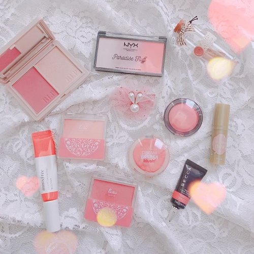 Actually, I am not the one who always uses blush on my daily life, but after checking, there are also many blush on my collection 😄

These are all blush that I use often, there are powder, cream, and liquid blush and I like all types of blush on 😆

What is your favorite blush?  Is there the same as mine?

#beauty #makeup #blush-on #clozette #clozetteid #skincare #blush #blushon #creamblush #liquidblush #powderblush #makeupaddict #kbeauty #localproud