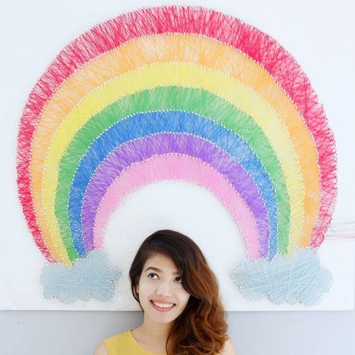 There is a rainbow over my head 🌈 .
.
.
.
.
.
#potd #selfie #clozetteid #somewhereovertherainbow #rainbow