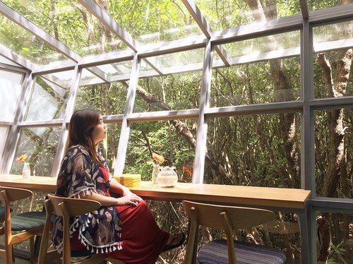 December is here!Love the interior with glass windows looking through the mangrove forest. Feeling so peaceful and calming 😍New gelato place in Jimbaran area, too bad they don’t have instagram yet....#bali #mangrove #mangroveforestbali #mangroveforest #gelato #balicafe #baliblogger #clozetteid #calm #peaceful #serene