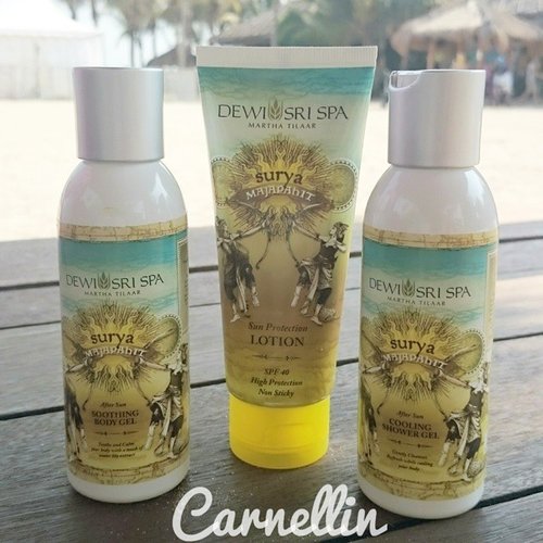 #dewisrispa Surya Majapahit collection, sun protection, cooling shower gel and soothing body gel for those days in the sun.

#clozetteid #beautyblogger #blog #marthatilaar #sunprotection #sungel #aftersun #body #sunbath #sunblock