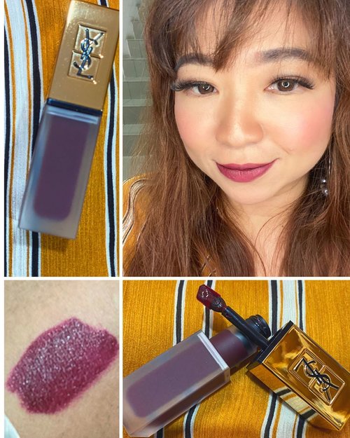 TATOUAGE COUTURE LIQUID MATTE LIP STAIN no 15 by @yslbeauty Love the shade, it can go deeper, darker, more mysterious.  Aroma #yslbeauty lippies yang juga khas dan memorable.  #beauty #igbeauty #musttry #recommended #clozetteID #cantik #motd #makeupoftheday #photooftheday #potd #lotd #stainlips #loveyourself #love #bblogger #beautyvloggerindonesia #deep #lips #lipstickoftheday #lipstick #mattestain #igdaily #makeup #makeupoftheday #style #styleinspo #styleoftheday
