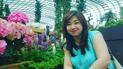 #PengalamanPertama #EyeJourney to one of Singapore best attractions.  Gardens by The Bay, sebuah Taman buatan yang menampilkan begitu banyak spesies bunga pada musim-musimnya. 
A real treat for the eyes. @acuvueid 
#blogger #beautyblogger #clozetteid #garden #flower #flowers #garden #visitsingapore #Singapore #siauntukku