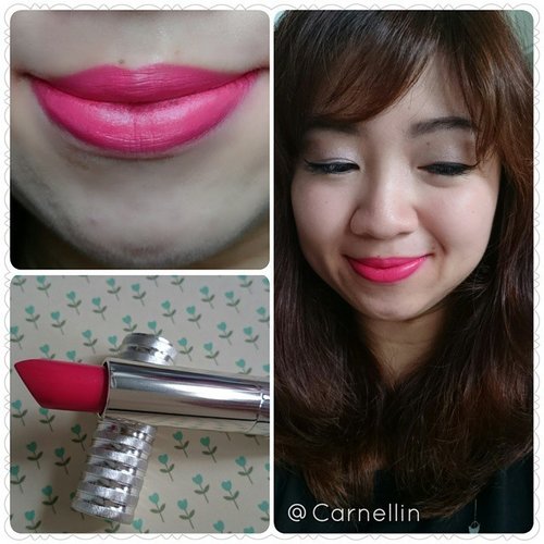 My new favorite lipstick from @cliniqueindonesia The Long Last Soft Matte Lipstick in Peonyhttp://whileyouonearth.blogspot.com/2015/04/clinique-long-last-soft-matte-lipstick.html?m=1#clinique #ClozetteID #lipstick #softmatte #semimatte #peony #motd #lotd #lips #cosmetics #makeup #matte #pink