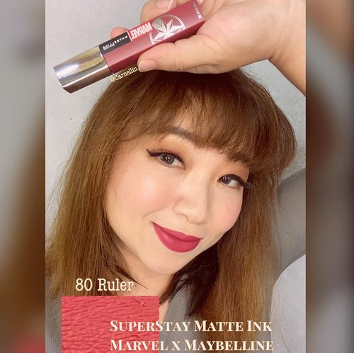 #MarvelXMaybelline dengan kemasan khusus edisi Marvel heroes. SuperStay Matte Ink from #MaybellineIndonesia shade Versatile, Pioneer, dan Ruler. Full video ada di:https://youtu.be/kDDdUUK2eZI#igbeauty @maybelline #swipeonyoursuperpower #instabeauty #mattelips #redlips #beauty #beautyinfluencer #beautyvlogger #swatches #makeup #motd #makeuptoday #clozetteID #lippies #potd #lotd
