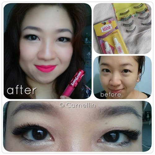 Eyelash by @blinkcharm from @bbmeetup bazaar#Limecrime @velvetines from @twlcosmetics in Pink Velvet#bbmeetup #clozetteID #idbblogger #beauty #beautyblogger #motd #lotd #makeup #cosmetic #product