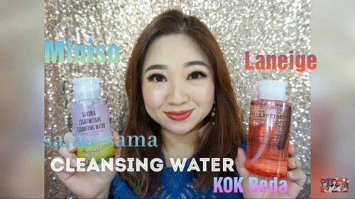 Sama-sama Cleansing Water kok bisa beda banget, yuk ditonton videonya di youtube.com/Carnellin

https://youtu.be/DTYmk4HrHmo

#miniso #laneige #review #vs #videooftheday #video #cleanser #cleanface #cleanskin #makeupremover #ClozetteID #beautyvlog #BeautyVloggerIndonesia #beautyvlogger #everyday #today #youtube