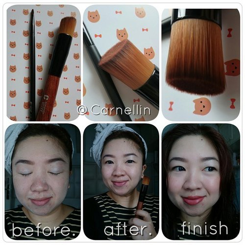 Loving this foundie brush from @ayoubeauty it helps to 'clean up' messy powders for a smooth finish.

#clozetteID #beauty #blogger #bloggersays #armandocaruso #Ayoubeauty #beautyblogger #brush #foundation #foundationbrush