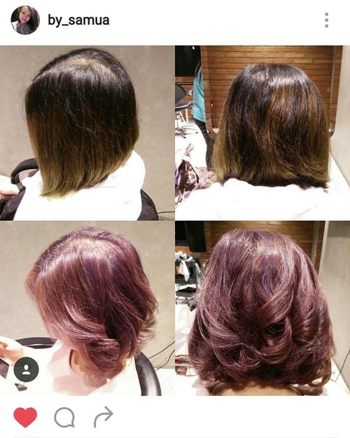 Repost @by_samua @hairloungeryojisakate#ClozetteID #BeautyBlogger #hairdo #haircolor