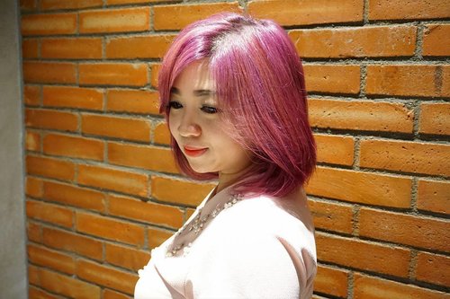 Color retouch and hair treatment at @hairloungeryojisakate #purple #pink #haircolor #hairstyle #blogger #clozetteid #fashion #ootd #lotd