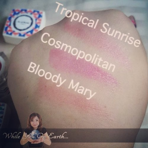 Prettiest blushes from @prettyrecipe in Tropical Sunrise, Cosmopolitan, and Bloody Mary. http://www.whileyouonearth.blogspot.com/2014/11/pretty-recipe-cream-blush-in-bloody.html #blog #blush #blushes #cheek #motd #lotd #Indonesia #instabeauty #instabeauty #beauty #beautyblogger #beautybloggerid #id #idblog #idblogger #idbblogger #recommended #trustedseller #ig #igers #igdaily #clozetteID