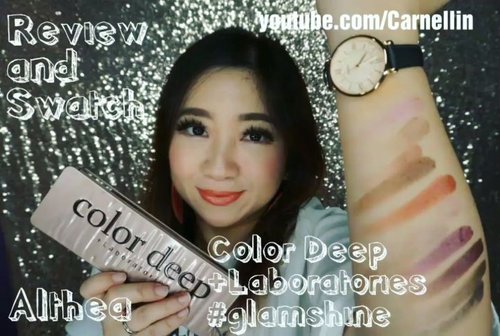Color Deep +Laboratories #GlamShine review and full swatch.

They are so pretty 😍

#AltheaAngels
#AltheaKorea

Full video here:

https://youtu.be/ua8dPhkNtBU

#love #review #clozetteID #beautyvloggerindonesia #beautyvlogger #koreanmakeup #Koreanbeauty #eyeshadow #palette @altheakorea #motd #votd #potd #videooftheday