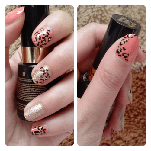 Can't get enough of leopard design on my nails