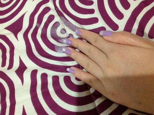 #purple #silver #manicure 
