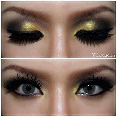 Gold makeup | @thecseen