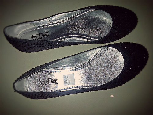 black studded flat from Payless ShoeSource