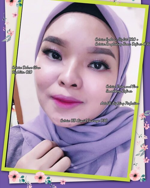 Baru sadar, aku secinta ituh sama brand @catrice.cosmetics .. hampir 90% make up yang kupakai disini dari catrice semua 😂 cuma tinggal foundation sama lipstik aja ini yang belum coba 😁 lagi maju mundur mau coba yang HQ Liquid Coverage. Mudah2an gak keduluan nyoba brand lain 😁

Bikin one brand tutorialnya aja apa di Youtube? 😋

Complexionnya juga minimalis kok. Gak pakai shading2an
.
.
💋 Primer : Catrice Prime and Fine Smoothing Refiner 💋 Foundation : Astaflift Lighting Perfection
💋 Eyebrow : Catrice Eyebrow Stylist 020 + Longlasting Brow Definer 030
💋 Highliter : Catrice Deluxe Glow Highliter 010 (aku mix pakai ketiganya untuk bronzer dan highliter)
💋 Concelear : Catrice HD Liquid Coverage 030
💋 Lips : Wardah Exclusive Matte Cream 10 + QL Cosmetics Lip Cream Matte 28
💋 Eyelash : Unbranded, pakai produk China, beli di Ezbuy, udah 10x pakai nih, tahan aja ini bulunya 😋 >> antara hemat atau sayang 😁

Kalau pagi aku biarkan dewy kayak gini. Aku lebih suka dewy look. Kalau udah sore, aku touch up pakai bedak tabur aja

#ClozetteID 
#makeup 
#fuschiamakeup 
#dewymakeup