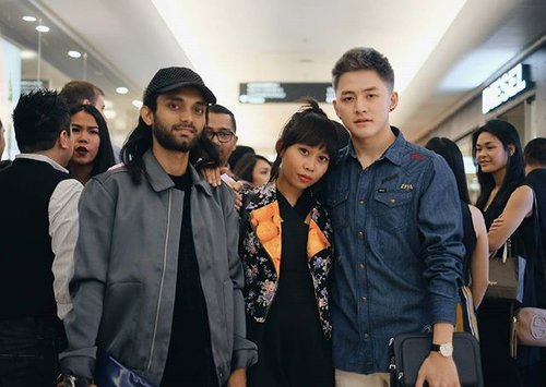 Unpublished AADC2 casts at @diesel Indonesia grand opening 😹. With my Trian @fahadscale and my Rangga @reggyalexander 💋✌ #diesel #fashionblogger #dieselindonesia #dieselhashtag #clozette #clozetteid