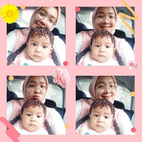 Kira-kira kapan ya Calla ngerti kalau selfie itu perlu gaya kayak mamahnya? #MotherDaughter #CallaLilyPermata #randomtalk #clozetteid