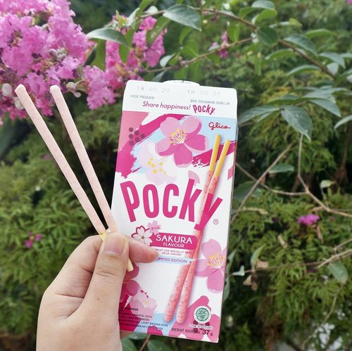 🌸Pernah ngebayangin rasa bunga Sakura? @pockyid punya varian baru yaitu rasa Sakura yang Limited Edition. Kapan lagi kan nyobain Pocky rasa bunga Sakura sambil ngebayangin #PockyBerasaDiJepang 🌸Yuk ikutan juga challange nya bareng Pocky 🌸🌸🌸#pockychallenge #pockyid #clozetteid #PockySakura