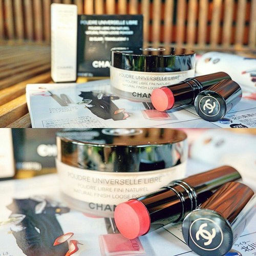 Took these home with me.
Les Beiges Healthy Glow Sheer Color Stick Blush no. 21
Natural Finish Loose Powder 20 Clair Transclucent 1

#chanelcosmetics #chanelbeauty #Chanel #makeupjunkie #makeupaddict #beautyjunkie #beautyaddict #fdbeauty #femaledaily #femaledailynetwork #MOTD #makeupoftheday #clozetteid #clozette #blusher #blush #facepowder #powder #makeup #makeups