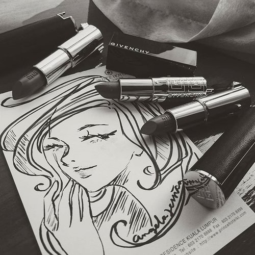 You should see more of the girl than her lipsticks.#vscocam #vscolove #art #artwork #artoftheday #instaart #girl #anime #manga #ink #lipstick #makeupaddict #makeupjunkie #makeup #beauty #beautyaddict #beautyjunkie #fdbeauty #femaledaily #femaledailynetwork #clozetteid #clozette