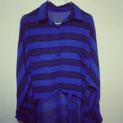 Blouse The Stripes Blue Black #FDGarageSale #RecentPurchase