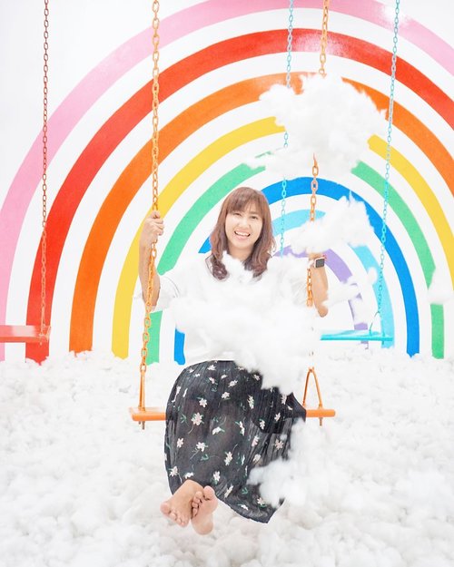 I’m a rainbow in your cloudy day. Because you can’t translate a rainbow without a smile on your lips. 😁
.
.
.
.
.
#rainbow #cloud #play #swing #smile #art #installation #jakarta #travel #travelgram #travelblogger #blogger #sonyalpha #ootd #instadaily #clozetteid