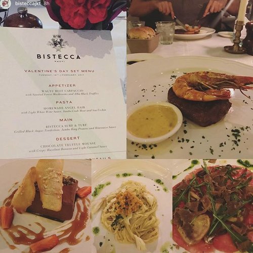 Our Valentine's day menu yesterday @bistecca.jkt #valentines 
#valentineday 
#foodie #foodporn #finedining #clozetteid #clozetteambassador