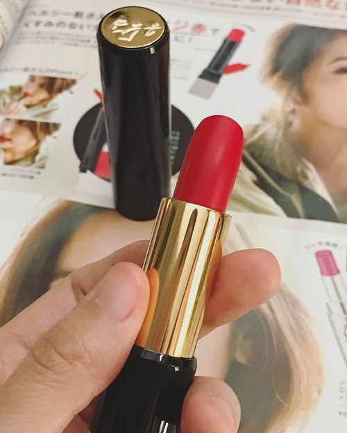 One lipstick i haven't used till now ! (bought it on Dec) blah! #redlipstick #lipstickoftheday #lipstick #lipstickmafia #lipstickjunkie #clozetteid #lancomeindonesia #lancome #fdbeauty #femaledaily