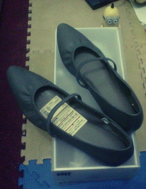 My comfortable Almond Toe Shoes from Muji 