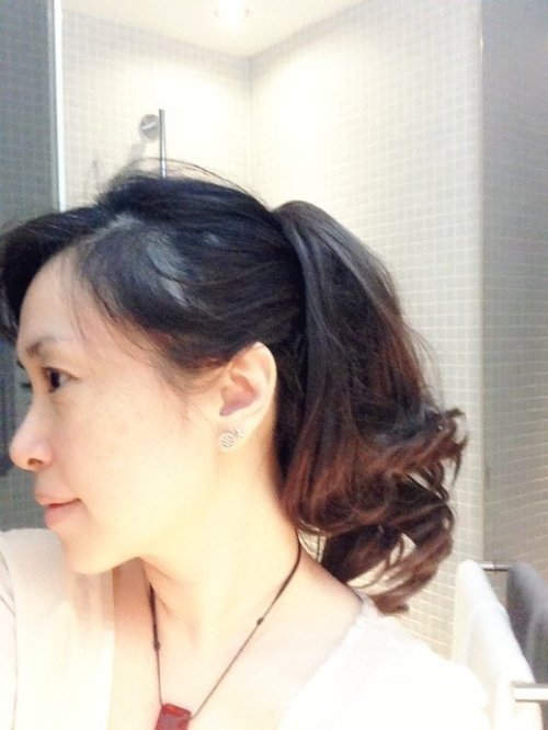 fake ponytail ^^ got it from night market in Taiwan