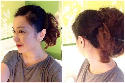 Ponytail for dinner with friends
