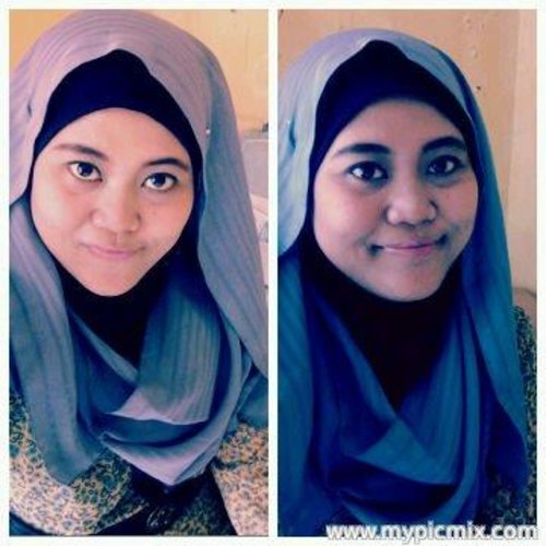 just 1 menit use this hijab style very easy and simple :)