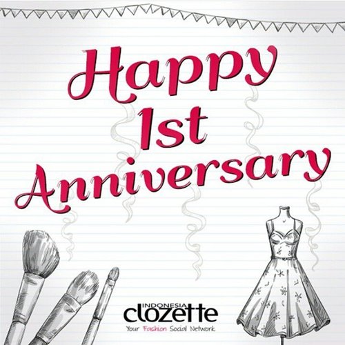 Happy 1st anniversary @clozetteid !! 😍😍 #clozetteid #clozette1stanniversary