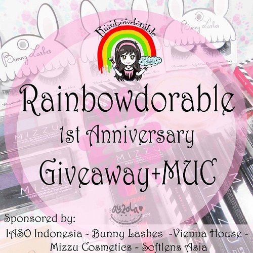 Don't forget to enter my 1st Anniversary blog giveaway and win tons of product! You can get skin care, makeup, eyelashes and even softlens! Bagi yang mempunyai alamat tinggal di Indonesia, yuk langsung join giveawaynya! Untuk syarat dan ketentuan selengkapnya bisa ce di www.rainbowdorable.com 😘😘
💋
Sponsored by IASO Indonesia, @vienna_house, @bunnylashes_id, @mizzucosmetics, and @softlensasia
🎉🎉🎊🎊🎁🎁
#rainbowdorableanniversaryGA #rainbowdorable #auzolagiveaway #clozetteid #giveaway #giveawayindonesia #makeupgiveaway #sponsored #indonesia #indonesianbeautyblogger #blogger #beautyblogger #giveawaymakeup #iasoindonesia #bunnylashesid #viennahouse #mizzucosmetics #softlensasia