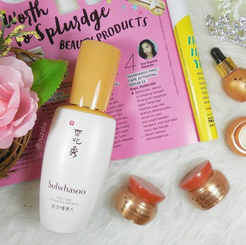 Check out what i have to say about Sulwhasoo First Care Activating Serum EX at @gogirlmagz September Edition, plus you can check my blog for full review 💋
.
.
Anyway so happy to tell you that @sulwhasoo.indonesia is celebrating 50-year Gingseng Research since 1966! Did you know that Sulwhasoo is the first to use Gingseng as a skincare? How cool is that 😍
.
.
#sulwhasoo #sulwhasooindonesia #serum #holygrail #beautyblogger #lfl #l4l #likeforlike #influencer #beautyinfluencer #blog #review #clozetteid #beauty #beautyregimen #worth #highend #beautyproducts #indonesianbeautyblogger #blogger #skincare #gingseng #firstcareserum #concentratedginseng