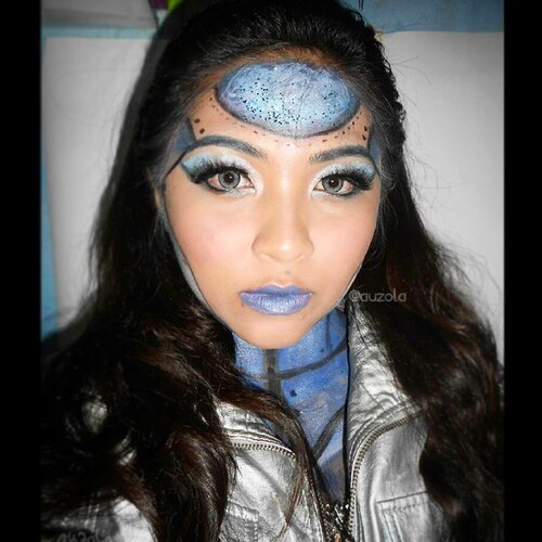 Yaass! I became one of the finalist on @beautybloggerID MUC!! Please help vote for me if you dont mind! Simply click link on my bio and vote for no.3 !! Thanks and wish me luck guys! ♡♡ #makeup  #muc #underneathyourskin #smartlook #futuristic #scifi #droid #sfx #facepainting #bodypainting #clozetteid #mehronmakeup #luvekat #bhcosmetics #nyxcosmetics #limecrime #muacosmetics #robot #valerievixenart #madeyewlook #lexbot