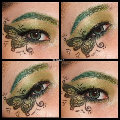 This is today's EOTD theme! Wednesday Butterfly! (Sorry i just post it now hahhaa it's already thrusday on local time). Well today i choose green because i want to look more earthy and fairy like hahaha. It actually eneded up messier than i thought and not exactly what i hope it'd turns out. But it's okay, it's still quite okay i guess hehhe #eyes #butterfly #fairy #wings #eotd #green #eyebrow #wednesday #anastasiabeverlyhills #makeupgeek #makeupcrazyhead #makeupfanatic1 #mayamiamakeup #theevanitydiary #themakeupstory #palafoxxiamakeup #labella2029 #clozetteid #vegas_nay #valerievixenart  #makeupglitz #dressyourface #auroramakeup #lvglamduo