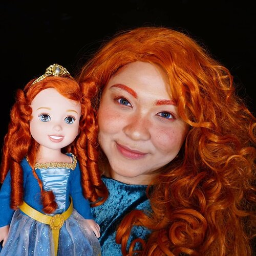 #auzoladollsdayout With Merida toddler doll💕Isn't she cute😍....@auzoladollsdayout #auzolamakeupcharacter #disney #disneyprincess #brave #merida #meridacosplay #cosplay #disneycosplay #clozetteid #fdbeauty #cchannelbeautyid #jbbinsider