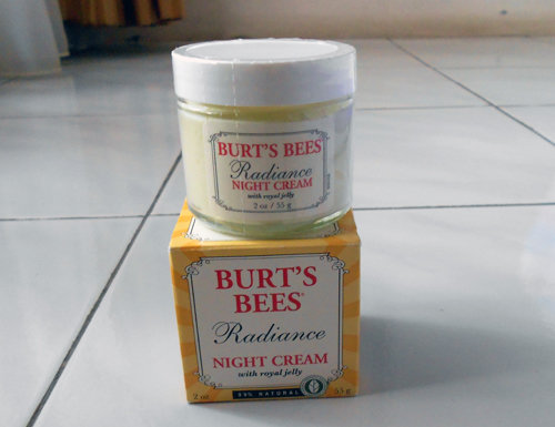 Burt's bee radiance night cream 