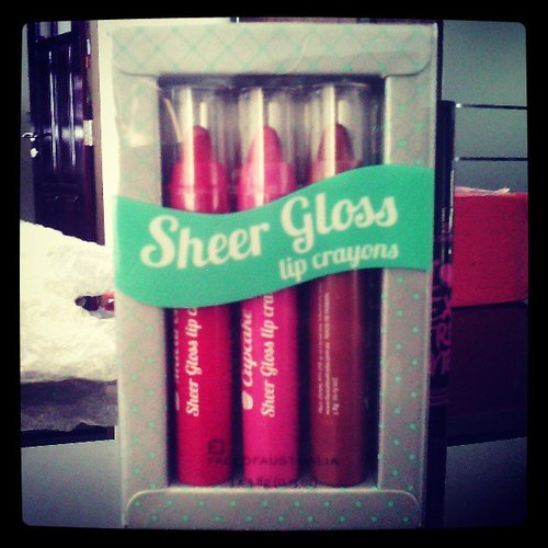 Sheer gloss lip crayons FACEOFAUSTRALIA