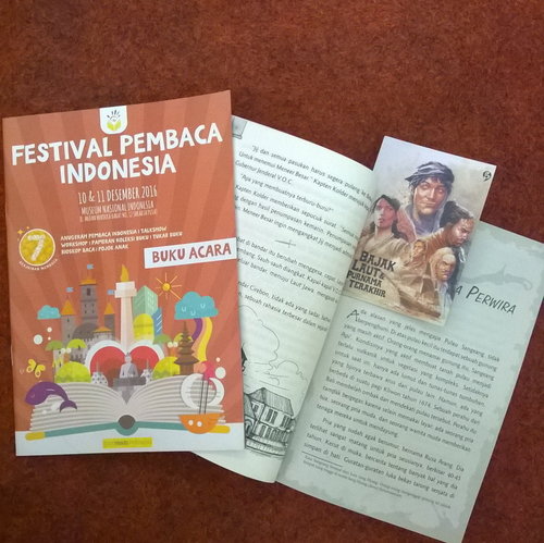Jam 15:00 nanti novel @adhityamulya akan launching di Festival Pembaca Indonesia. Datang yuk, gratis!
.
..
...
#bajaklaut
#bacaituseru
#sejarah
#clozetteID
#novel
#whatiread
#bookworm
#7keajaibanmembaca